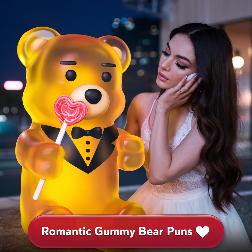 Romantic Gummy Bear Puns ❤️