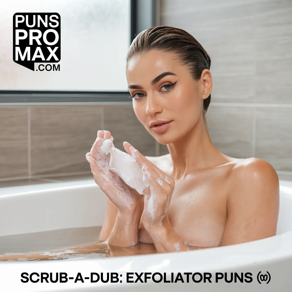 Scrub-a-dub: Exfoliator Puns 🛁